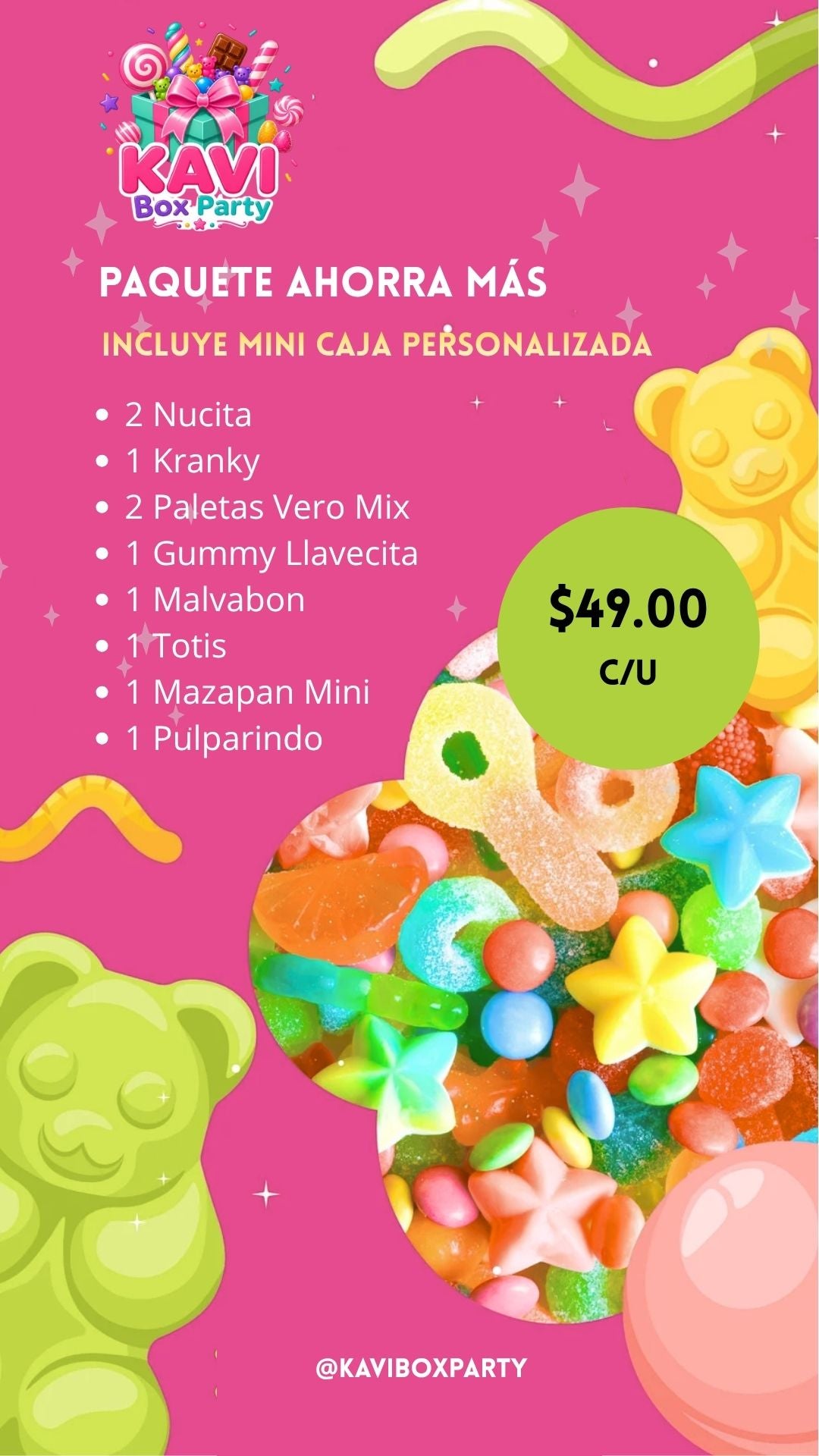 Caja de Dulces Paquete Ahorra Más