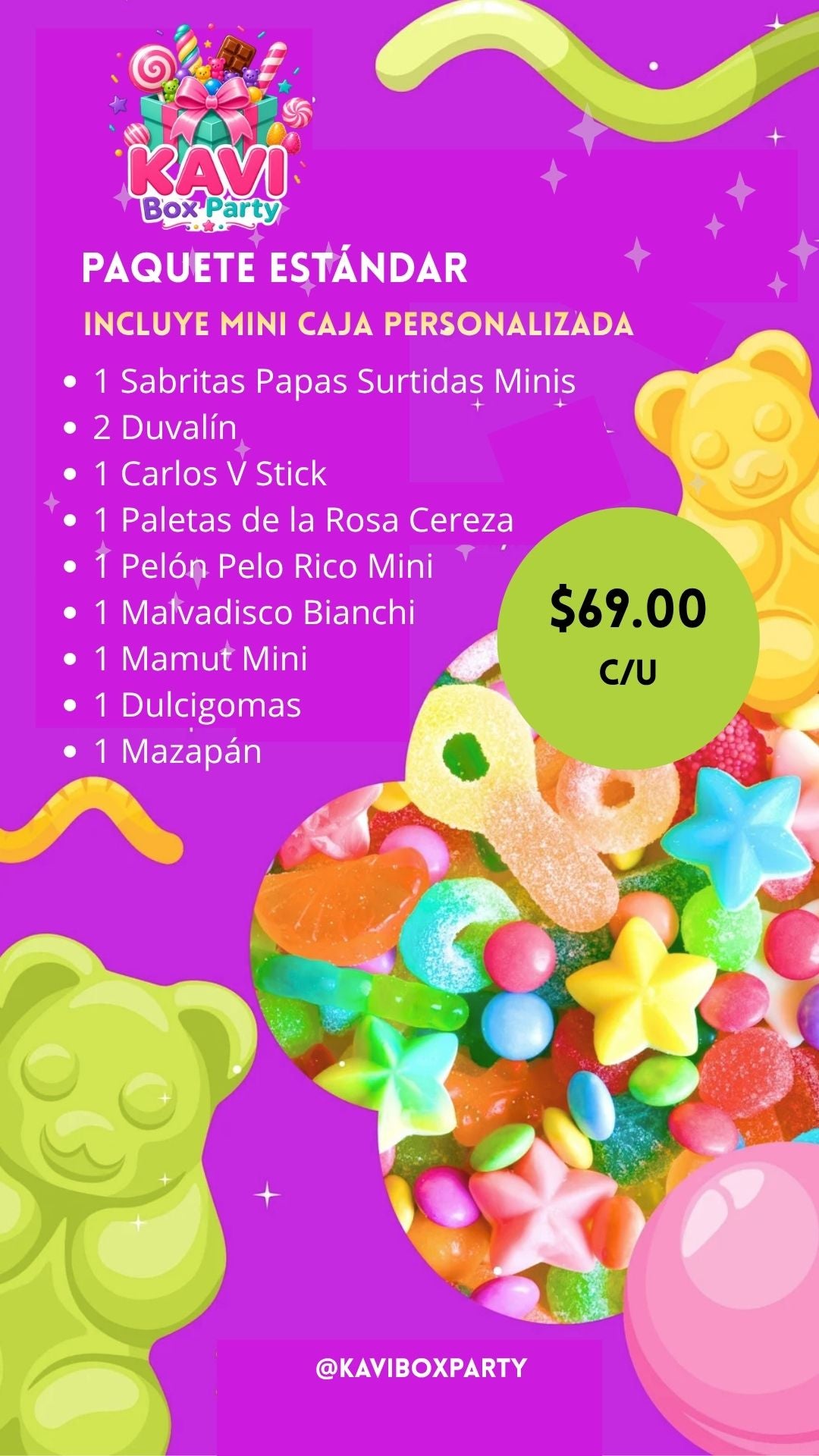 Caja de Dulces Paquete Estandar