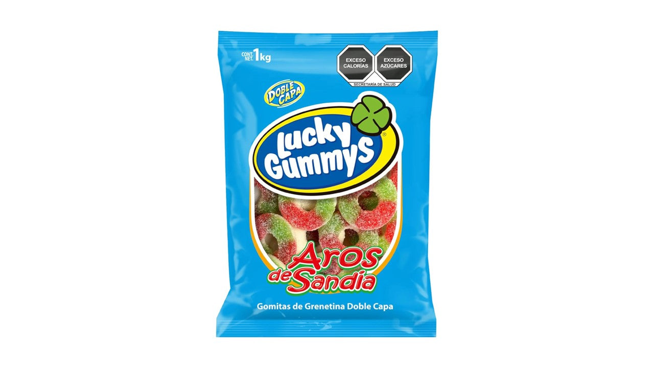 Lucky Gummys Aros Sandía
